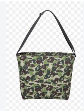 Authentic BAPE Camo Crossbody Bag in Green & Black